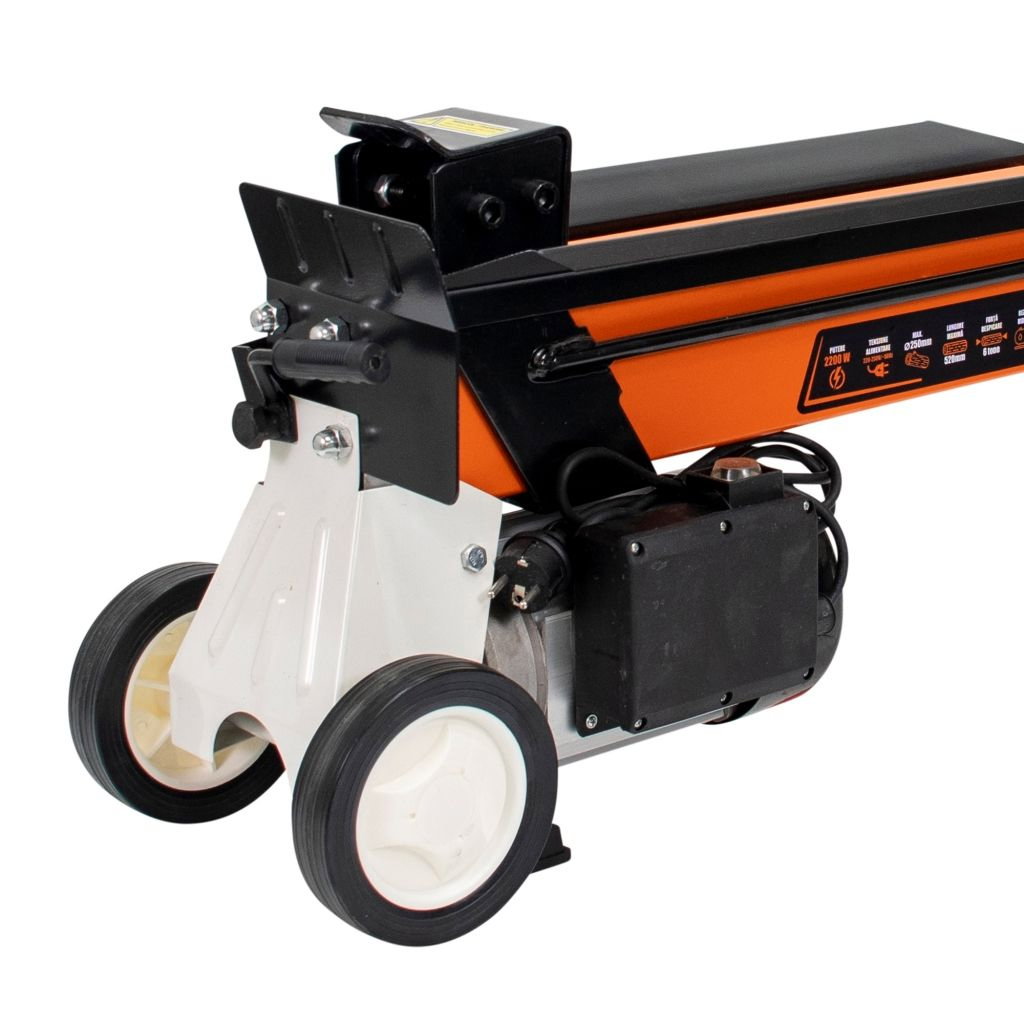 Holzspalter RURIS DL600, 6 Tonnen, Elektromotor 2,2 kW, Dmax 250 mm