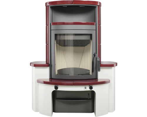 Kaminbausatz Hark Avenso GT ECOplus Keramik bordeaux 8 kW