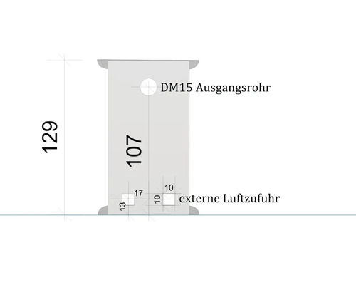 Kaminofen Kachelofen DOMOFIRE Wels Keramik cremebraun 8 kW mit Wärmespeicher mit Holzfach