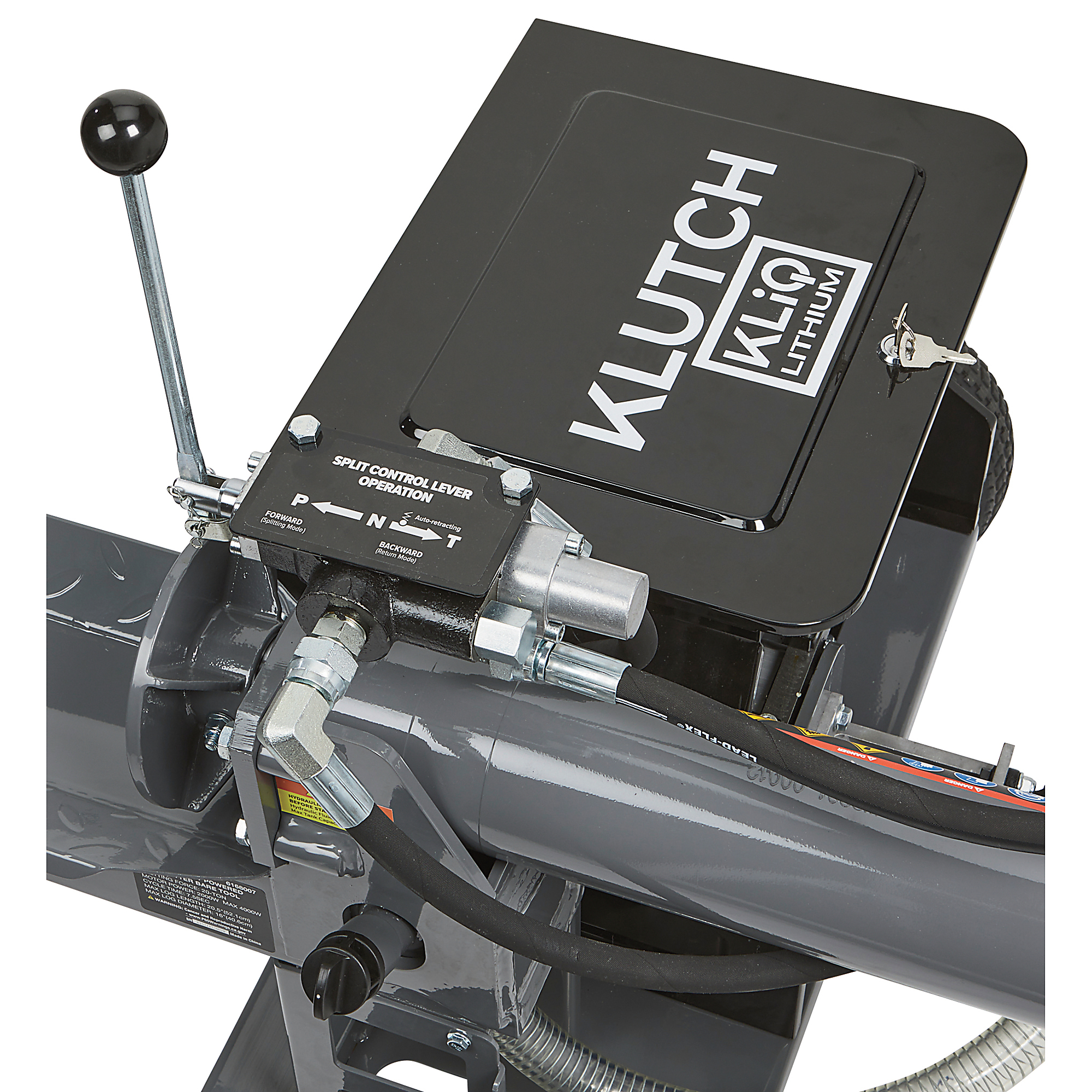 Klutch Holzspalter, KLiQ 57,6V, 20 Tonnen Spaltkraft, bürstenlos, akkubetrieben, ohne Akku (Art.-Nr. 6168007)
