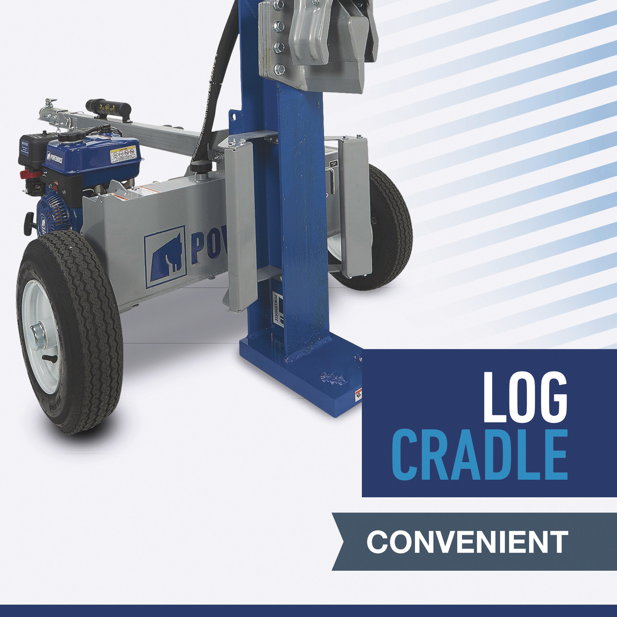 Powerhorse Horizontal-/Vertikal-Holzspalter, 22 Tonnen, 212-cm³-Powerhorse-Motor (Art.-Nr. 117510)