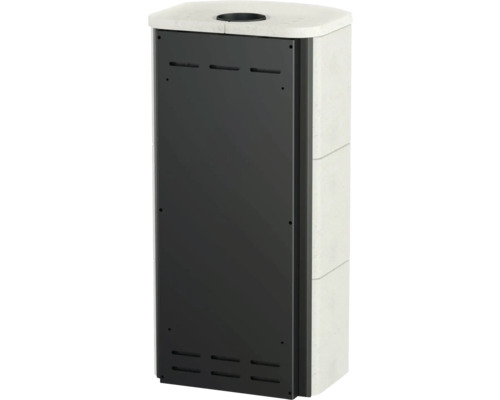 Rotheigner Kaminofen Bern Kalkstein Stahl schwarz 7 kW